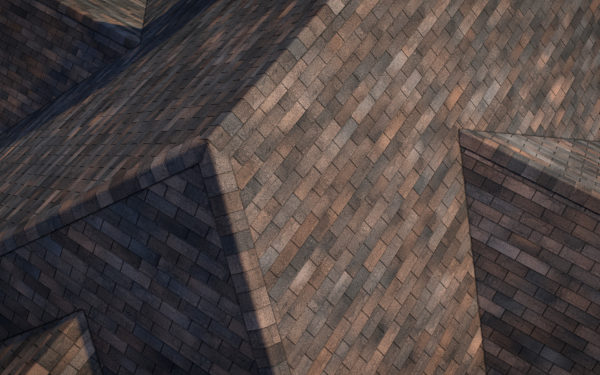 railclone 3ds max asphalt roof shingles brown preview